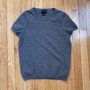 Cashmere shell t shirt size small light brown